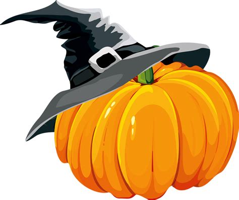 pumpkin with witches hat - Clip Art Library