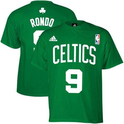 adidas Rajon Rondo Boston Celtics #9 Youth Player T-Shirt - Kelly Green