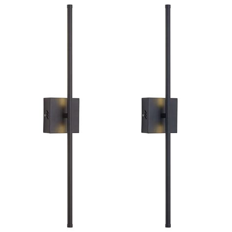 KARTOOSH Modern Wall Sconces Set of Two, Dimmable Hardwired Wall ...