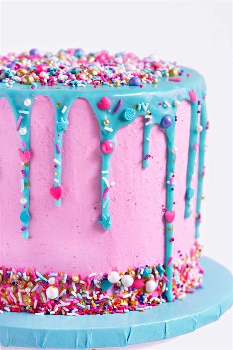 DIY Sprinkle Drip Cake - Sprinkles For Breakfast | Recipe | Sprinkles birthday cake, Drip cakes ...