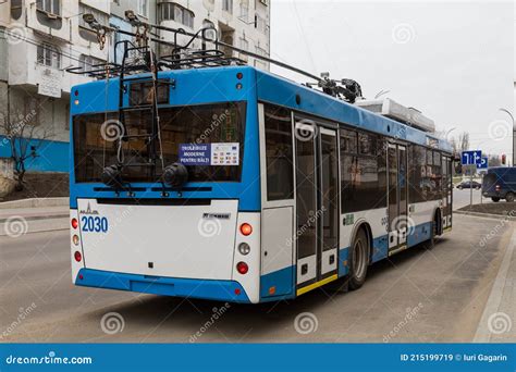 April 1, 2021 Balti Moldova Modern Wireless Trolleybuses on an ...