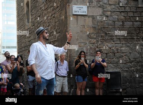 Opera singer performing the Toreador song by Carmen outside the Chapel ...