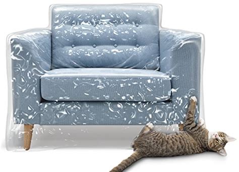 KEBE Clear Thicker Couch Cover for Pets, Heavy Duty Cat Scratch Sofa ...