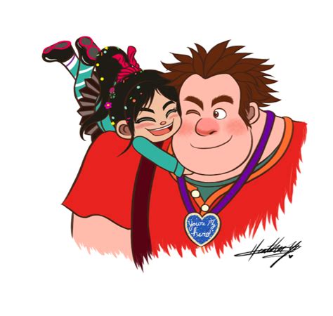 Ralph and Vanellope - Wreck-It Ralph Fan Art (35007460) - Fanpop