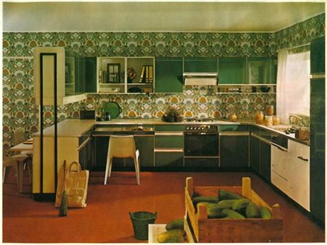 Nice Green 1970s Kitchens (With images) | Vintage interior design ...