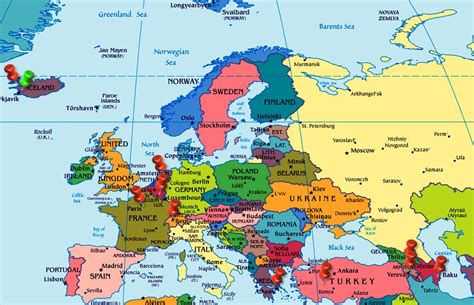 holland map in europe - Europe Globe Map