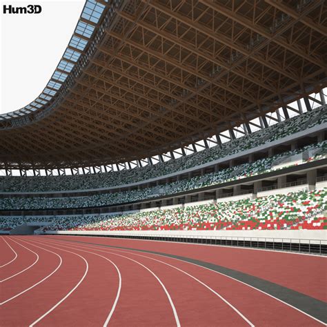 Japan National Stadium 3D model - Architecture on Hum3D