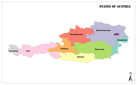 States of Austria | Mappr