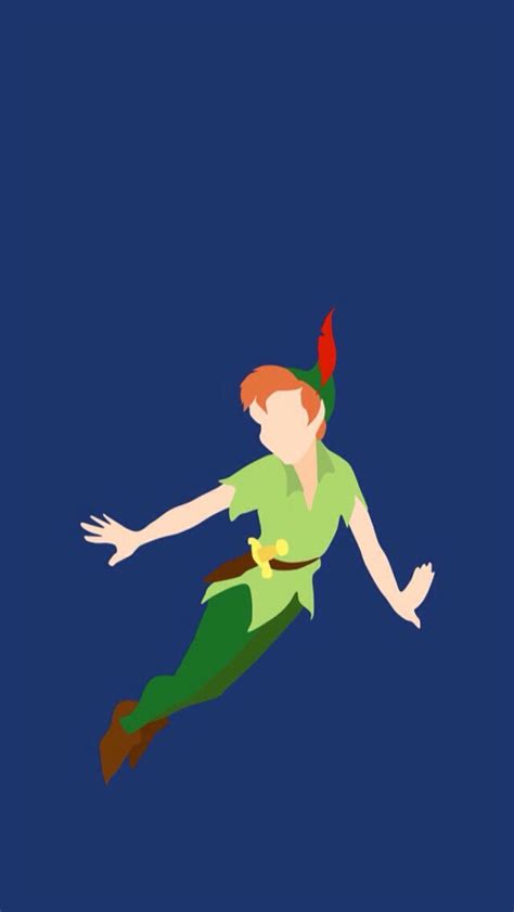 Download Peter Pan Minimalist Art Wallpaper | Wallpapers.com