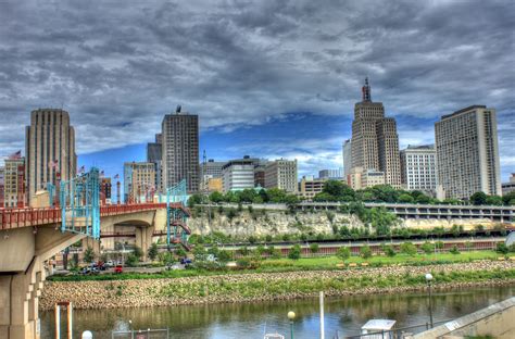 The Skyline and the Bridge in St. Paul., Minnesota image - Free stock ...