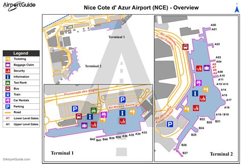 Azurna Obala Nica aerodrom red letenja | Cote d'Azur poletanja | Abago