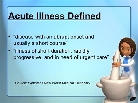 Chronic And Acute Illness Lecture