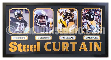 Pittsburg Steelers Steel Curtain Team Plaque (20" x 40") - The Stadium ...