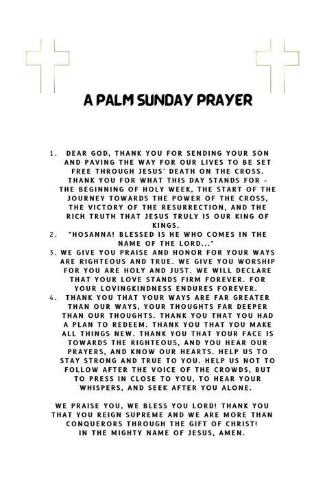 A palm sunday prayer – Artofit