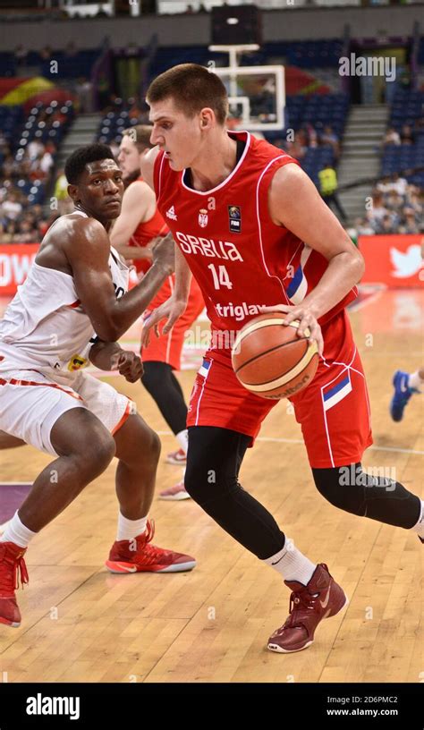 Nikola Jokic. Serbia Basketball National Team. FIBA OQT Tournament, Belgrade 2016 Stock Photo ...