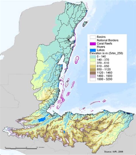 Mesoamerican Barrier Reef System Map