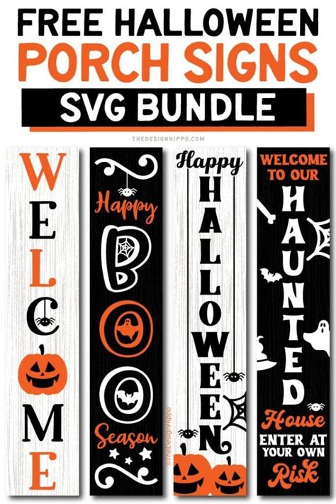 Halloween Door Sign Svg