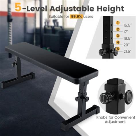 Full Body Workout Flat Weight Bench Weight Training w/ 5-Level Adjustable Height, 1 unit - Kroger