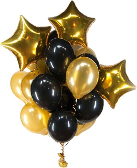 Black and Gold Balloons PNG | Black and gold balloons, Gold balloons, Gold and black background