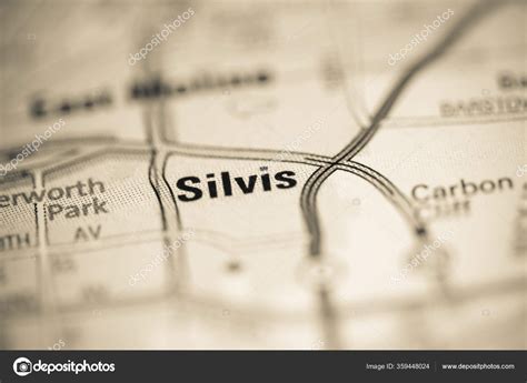 Silvis Map United States America Stock Photo by ©aliceinwonderland2020 ...