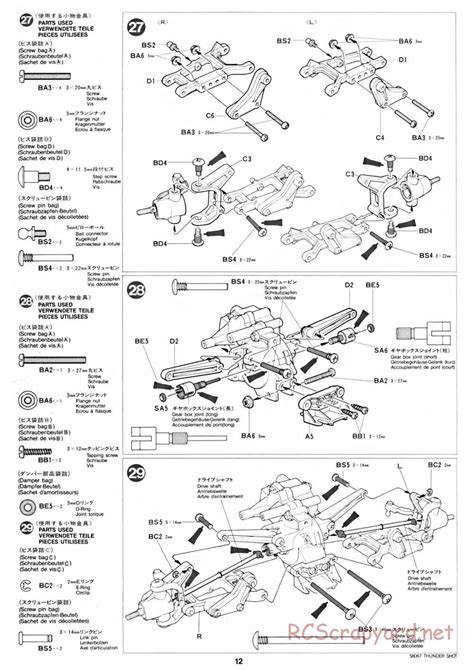 Tamiya - 58067 - Manual • Thunder Shot • RCScrapyard - Radio Controlled ...