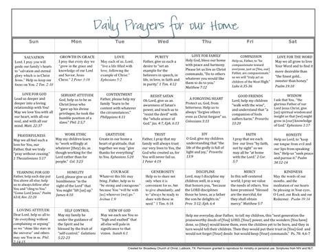 Printable Daily Devotions For Youth