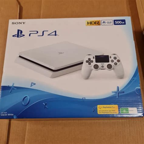 SONY PLAYSTATION 4 PS4 500GB White Slim Console CUH-2102A Brand New ...