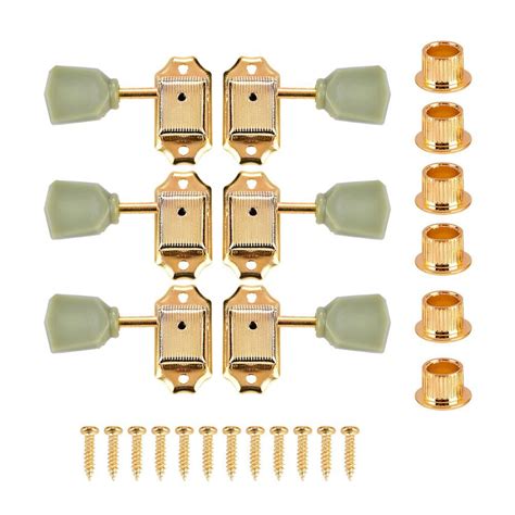 Tebru Tuning Pegs, Guitar Tuning Pegs,3L3R Guitar Tuning Pegs Tuners Zinc Alloy Machine Heads ...