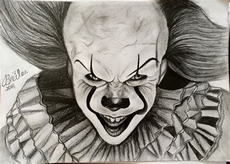 Pennywise IT Drawing by Bailee1660 on DeviantArt