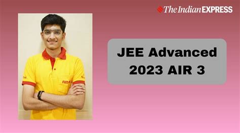 JEE Advanced 2023: Ghaziabad resident Rishi Kalra secures AIR 3, sets sights on cyber security ...