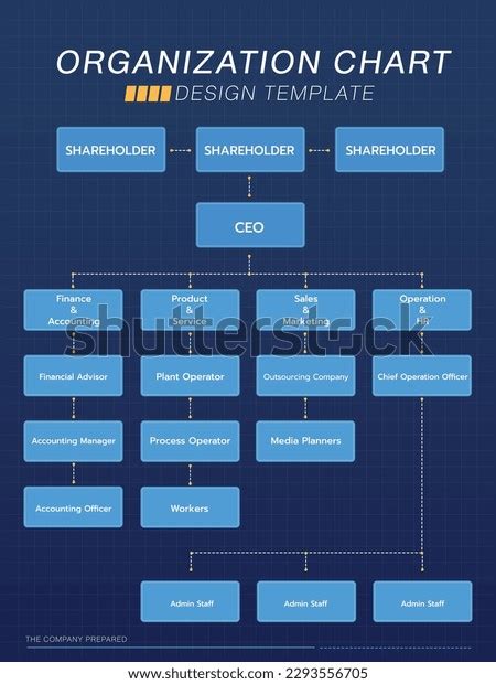 Company Organization Chart Company Structure Business Stock Vector ...