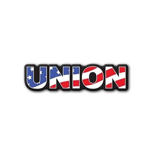 Union American Flag – Set Of 2 Decals – Hard Hat Stickers | Custom Made In the USA | Fast Shipping