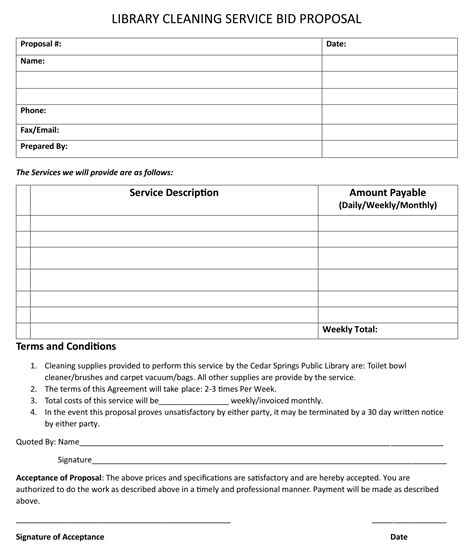 Free Online Bid Proposal Template - FREE PRINTABLE TEMPLATES