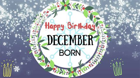 December Born Birthday Wishes | Gorgeous Happy Birthday Video - YouTube