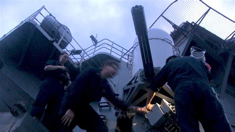 CIWS=Close-in Weapons System (often spoken as "sea-wiz") #MightyIKE conducts a live fire ...