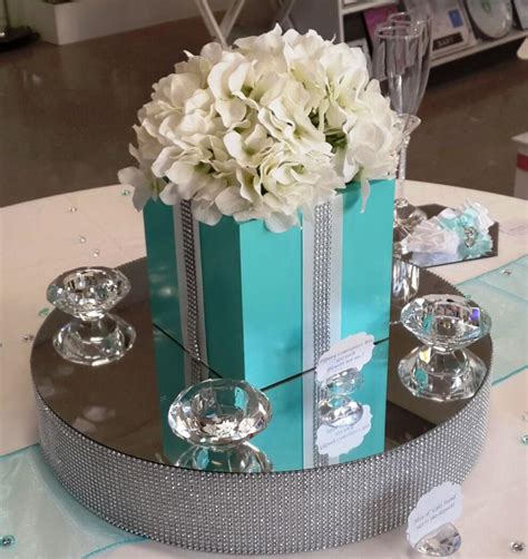 Wedding Tiffany Blue Centrepiece Boxes - Wedding Wish