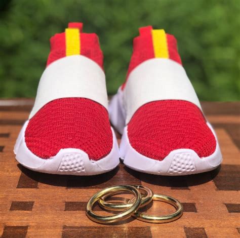 Sonic movie custom adult shoes cosplay with bonus sonic rings | Etsy