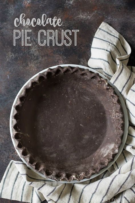 Chocolate Pie Crust - Baking A Moment