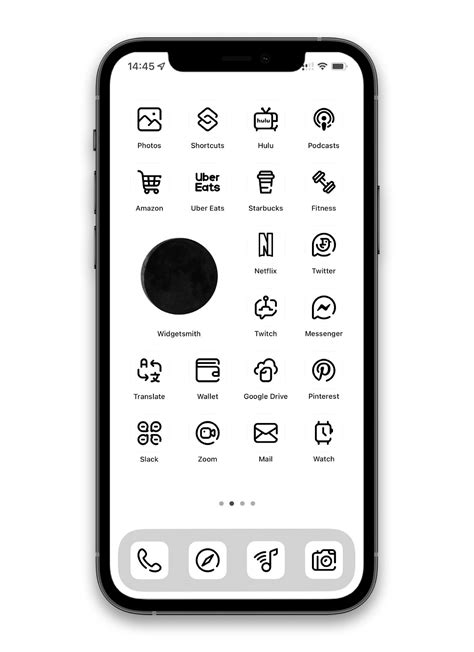 White App Icons for iOS 15 & Android - iPhone White Minimalist App Icons