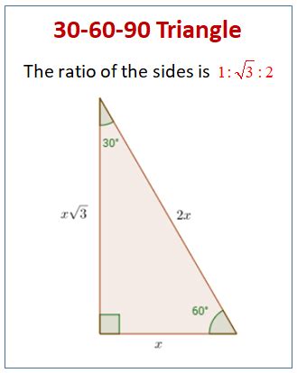 30-60-90 Triangle Worksheet - Special Right Triangles : 30 60 90 ...