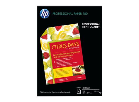 HP Professional Glossy Inkjet Paper-50 sht/A4/210 x 297 mm - HP Store UK