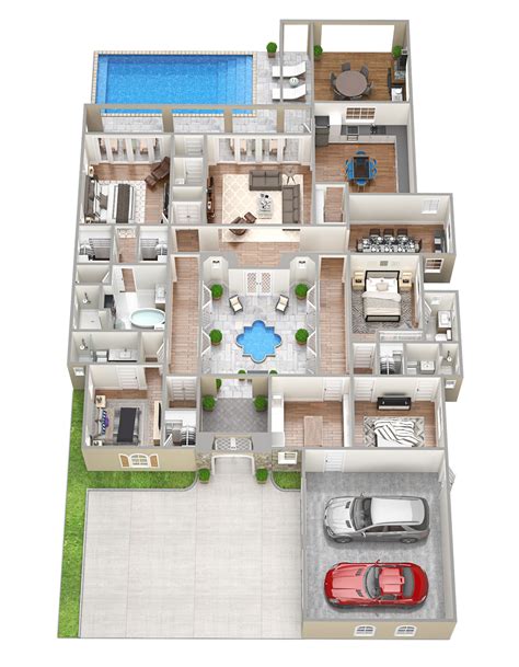 3D Floorplans for the Sawyer Sound Property Tsymbals Design in US