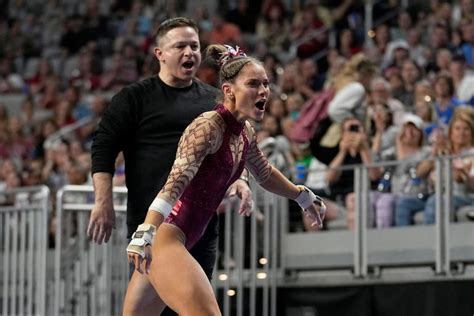 OU women's gymnastics: Three takeaways from Sooners' win over BYU, Utah State, TWU