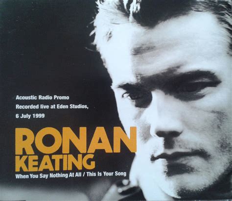 Ronan Keating – When You Say Nothing At All (1999, CD) - Discogs