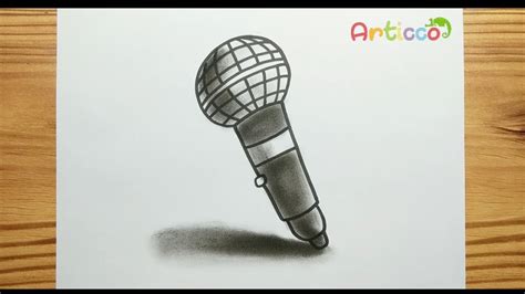 HOW TO DRAW SIMPLE REALISTIC A MIC - YouTube