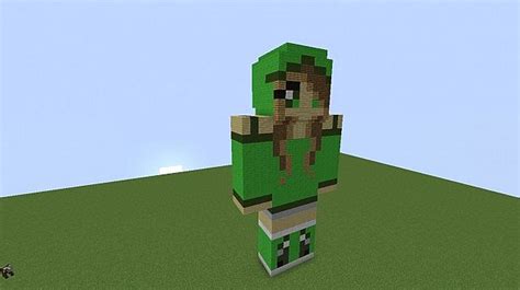 Creeper Girl 3D Pixelart Minecraft Map