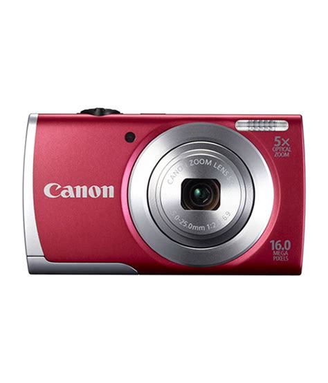 Canon Powershot A2500 16MP Digital Camera (Red) Price in India- Buy Canon Powershot A2500 16MP ...