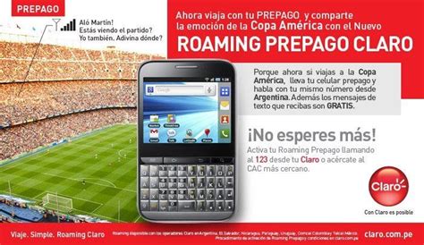 CLARO QUE TIENES MAS: Roaming Prepago