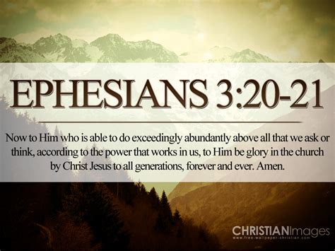 Verse of the Day - Ephesians 3:20-21 KJV - Highland Park Baptist Church ...