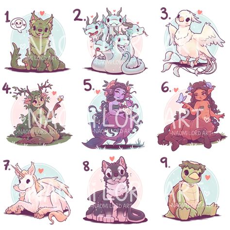 Cute Mythical Creatures Drawings